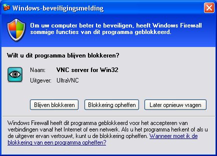 vnc server single click