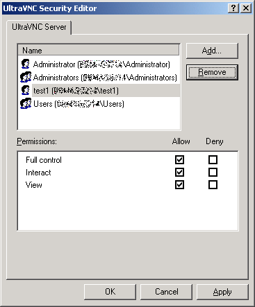 Ultravnc logon screen for windows mariadb mysql workbench access denied